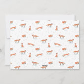 Winter Fox Vakantie Fotokaart Feestdagenkaart (Achterkant)