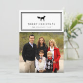 Winter Fox | Vakantieknopkaart Feestdagenkaart (Staand voorkant)