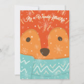 Winter Fox Wonder-Filled Life Funny Christmas Feestdagenkaart (Voorkant)