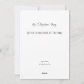 Winter Fox Wonder-Filled Life Funny Christmas Feestdagenkaart (Achterkant)