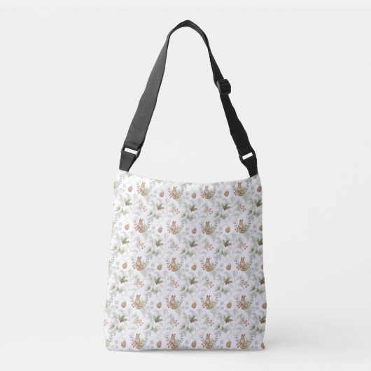 Winter Fox Woodland Forest Cute Crossbody Bag Tas (Voorkant)
