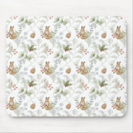 Winter Fox Woodland Forest Cute Muismat