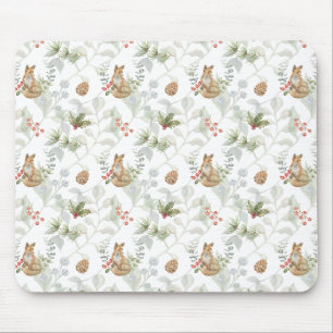 Winter Fox Woodland Forest Cute Muismat
