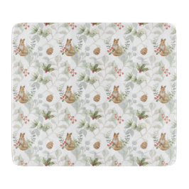 Winter Fox Woodland Forest Cute Snijplank