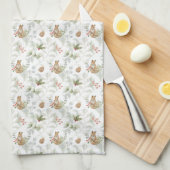 Winter Fox Woodland Forest Cute Theedoek (Quarter Fold)