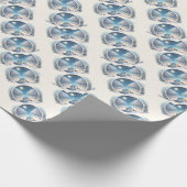 Winter Foxes by Moonlit Snowy River Cadeaupapier (Hoek)