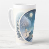 Winter Foxes by Moonlit Snowy River Latte Mok (Linkerhoek)