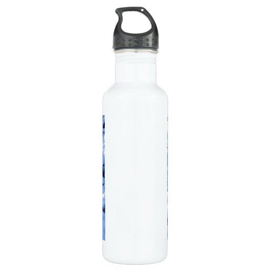 Winter Foxes on a Snowy Winter Day  Waterfles (Achterkant)