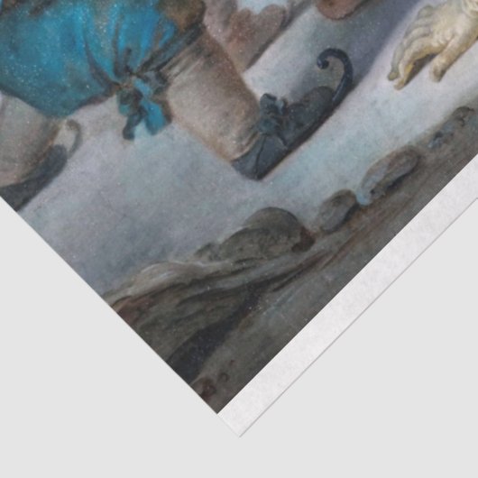 Winter, Fragonard Tissuepapier (Detail)