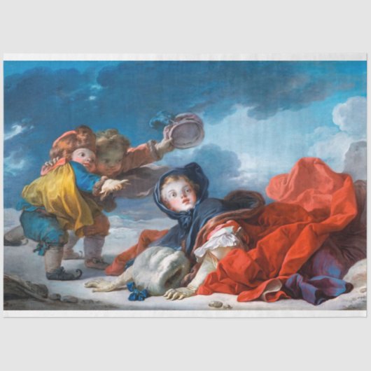 Winter, Fragonard Tissuepapier (Voorkant)