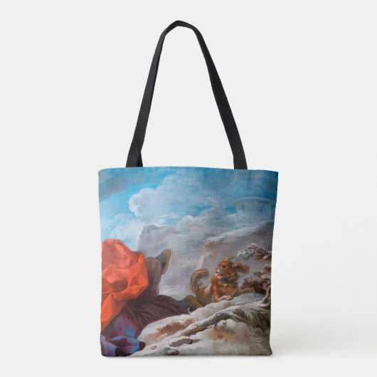 Winter, Fragonard Tote Bag (Achterkant)