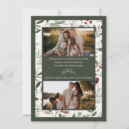 Winter Fresh Christmas Card Kaart (Achterkant)