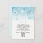 Winter Freshness Trouwdetails Informatiekaartje (Voorkant / Achterkant)
