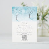 Winter Freshness Trouwdetails Informatiekaartje (Staand voorkant)