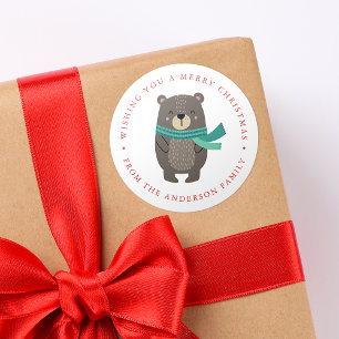 Winter Friends   Beer Vakantie Ronde Sticker