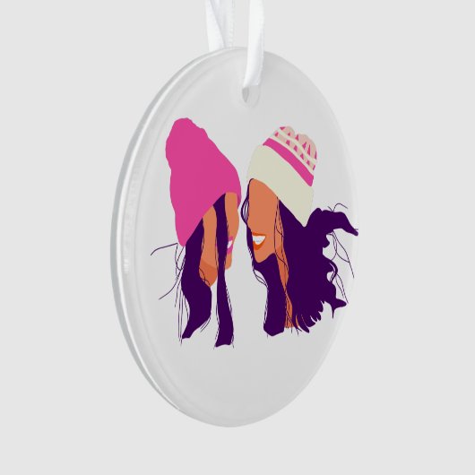 Winter Friends • Christmas Acrylic Ornament (voorkant)