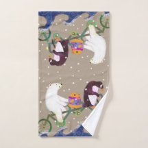 Winter Friends Hand Towel