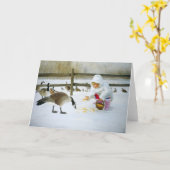 Winter Friends Kaart (Gele Bloem)