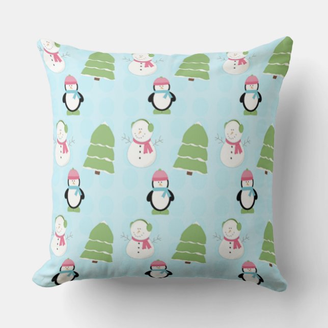 Winter Friends Kussen (Voorkant)