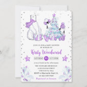 Winter Friends Polar Beer & Penguins Baby shower Kaart (Voorkant)