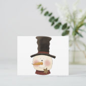 Winter Friends snewman Briefkaart (Staand voorkant)