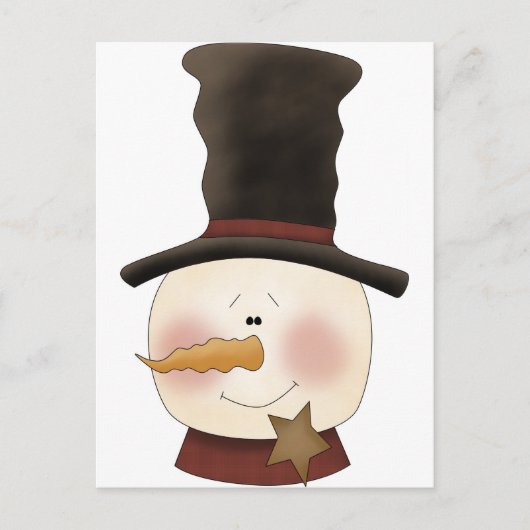 Winter Friends snewman Briefkaart (Voorkant)