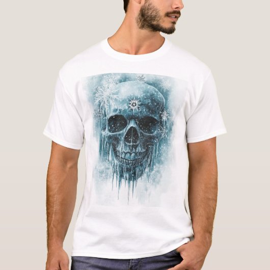 Winter Frost Skull T-shirt (Voorkant)