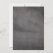 Winter Frost Sneeuwvlokken krijtbord | Bruiloft Kaart (Achterkant)