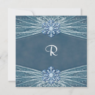 Winter Frost & Snowflakes Weddenschap Kaart