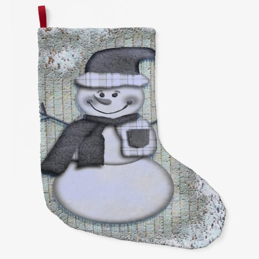 Winter Frost Snowman DECOR Grote Kerstsok (Voorkant)