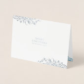 Winter Frost Vrolijke Kerstfoto Folie Kaarten (Voorkant)