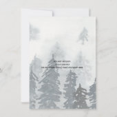 Winter Frosty bruiloft uitnodiging (Achterkant)