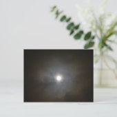 Winter Full Moon Briefkaart (Staand voorkant)