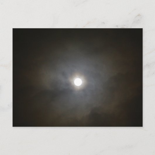Winter Full Moon Briefkaart (Voorkant)