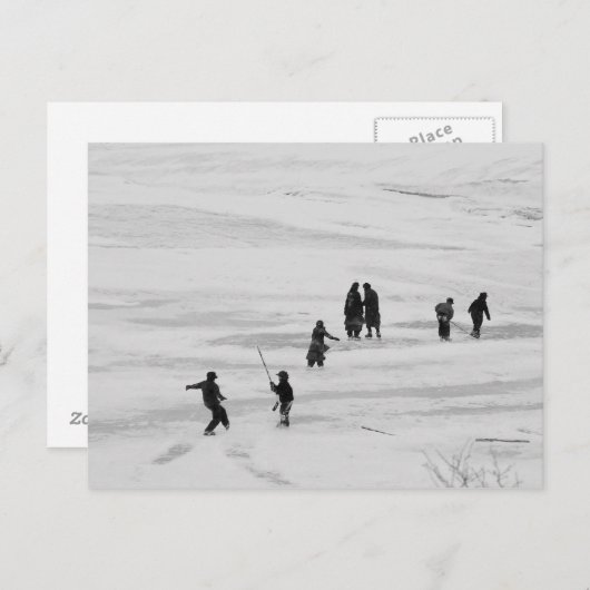 Winter Fun Briefkaart (Voorkant / Achterkant)