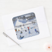 Winter Fun Chatsworth 2010 Vierkante Sticker (Envelop)