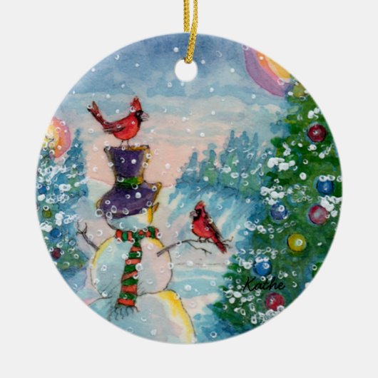 Winter Fun Holiday Ornament (Voorkant)