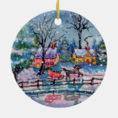 Winter Fun Holiday Ornament (Achterkant)