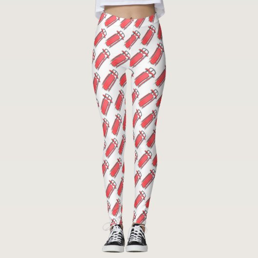 Winter Fun - Let's Go Sledding! Leggings (Voorkant)