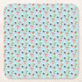 Winter Fun Pattern Kartonnen Onderzetters (Voorkant)