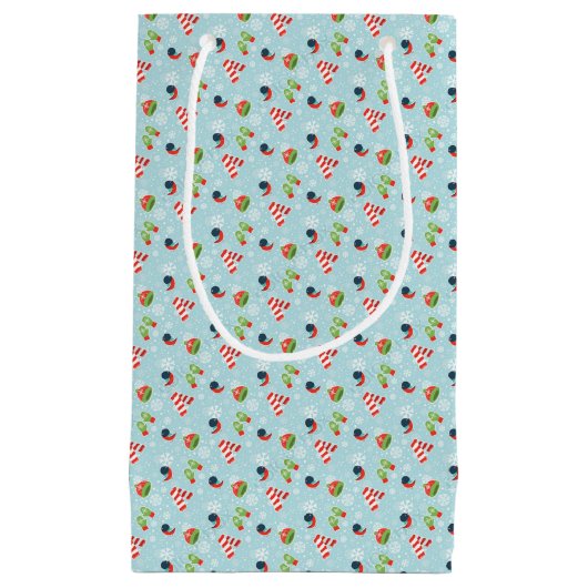 Winter Fun Pattern Klein Cadeauzakje (Voorkant)