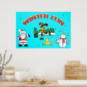 Winter Fun Poster (Keuken)