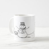 Winter Fun Pugs Koffiemok (Voorkant links)