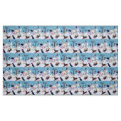 Winter Fun Skiing Labradors Fabric Stof (Fat Quarter)