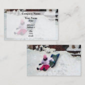 Winter Fun Visitekaartje (Voorkant / Achterkant)