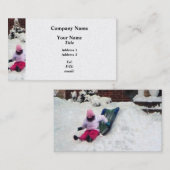 Winter Fun Visitekaartje (Voorkant / Achterkant)