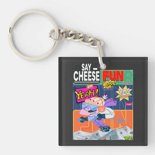 Winter Fun Yeah! Sleutelhanger (voorkant)