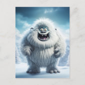 Winter Fun Yeti Briefkaart (Voorkant)
