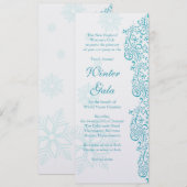 Winter Gala Fundraiser Corporate Party Kaart (Voorkant / Achterkant)