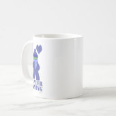 Winter Gamer Frozen Meeple Humor Gezegde Koffiemok (Voorkant links)